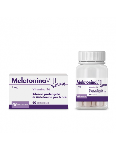 Marco viti melatonina retard 1mg a rilascio prolungato contro l'insonnia 60 compresse