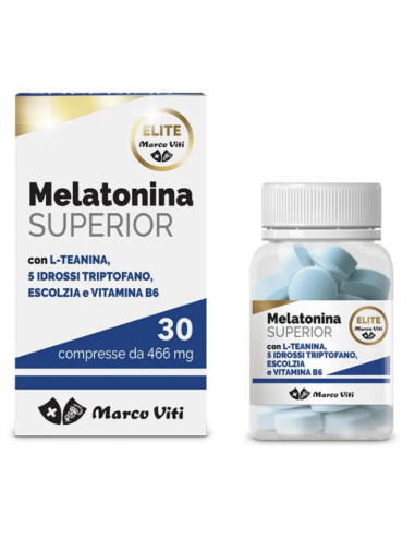 Marco viti melatonina superior 466mg aiuta il sonno e il rilassamento in caso di stress 30 compresse