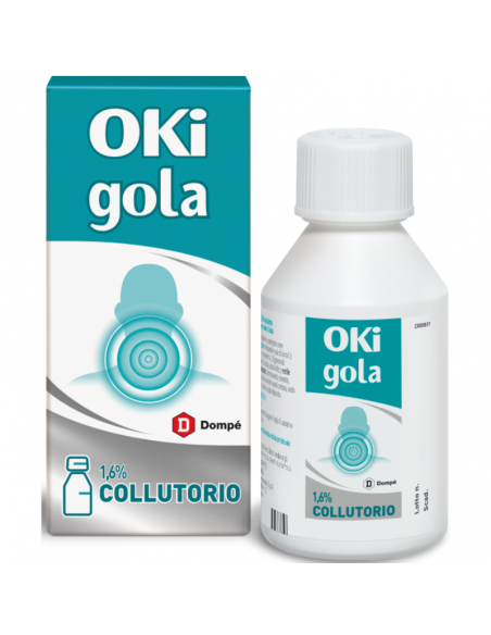 Oki gola collutorio per infiammazione e dolore 1,6% 150ml