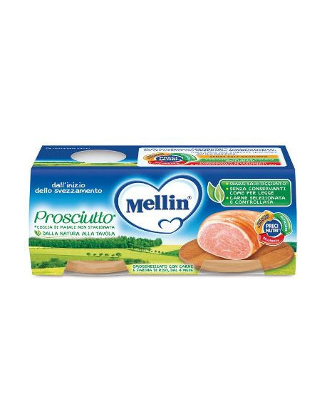 Mellin omog prosciutto 2x120g