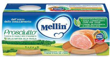 Mellin omog prosciutto 2x120g