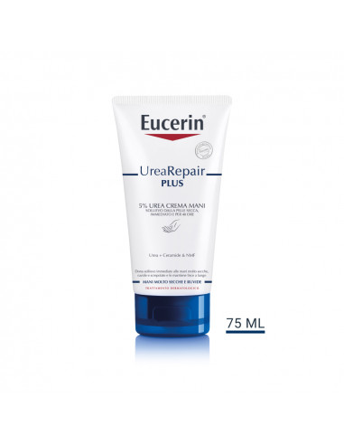 Eucerin UreaRepair Plus 5% urea crema mani rigenerante per pelli secche e ruvide 75ml