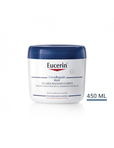 Eucerin UreaRepair Plus 5% urea balsamo corpo per pelle secca e ruvida 450ml