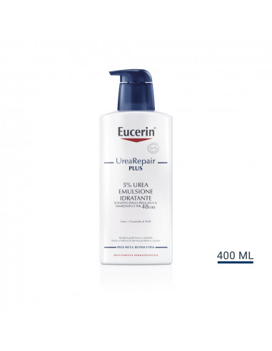Eucerin UreaRepair Plus 5% urea emulsione idratante corpo per pelle secca, tesa e ruvida 400ml