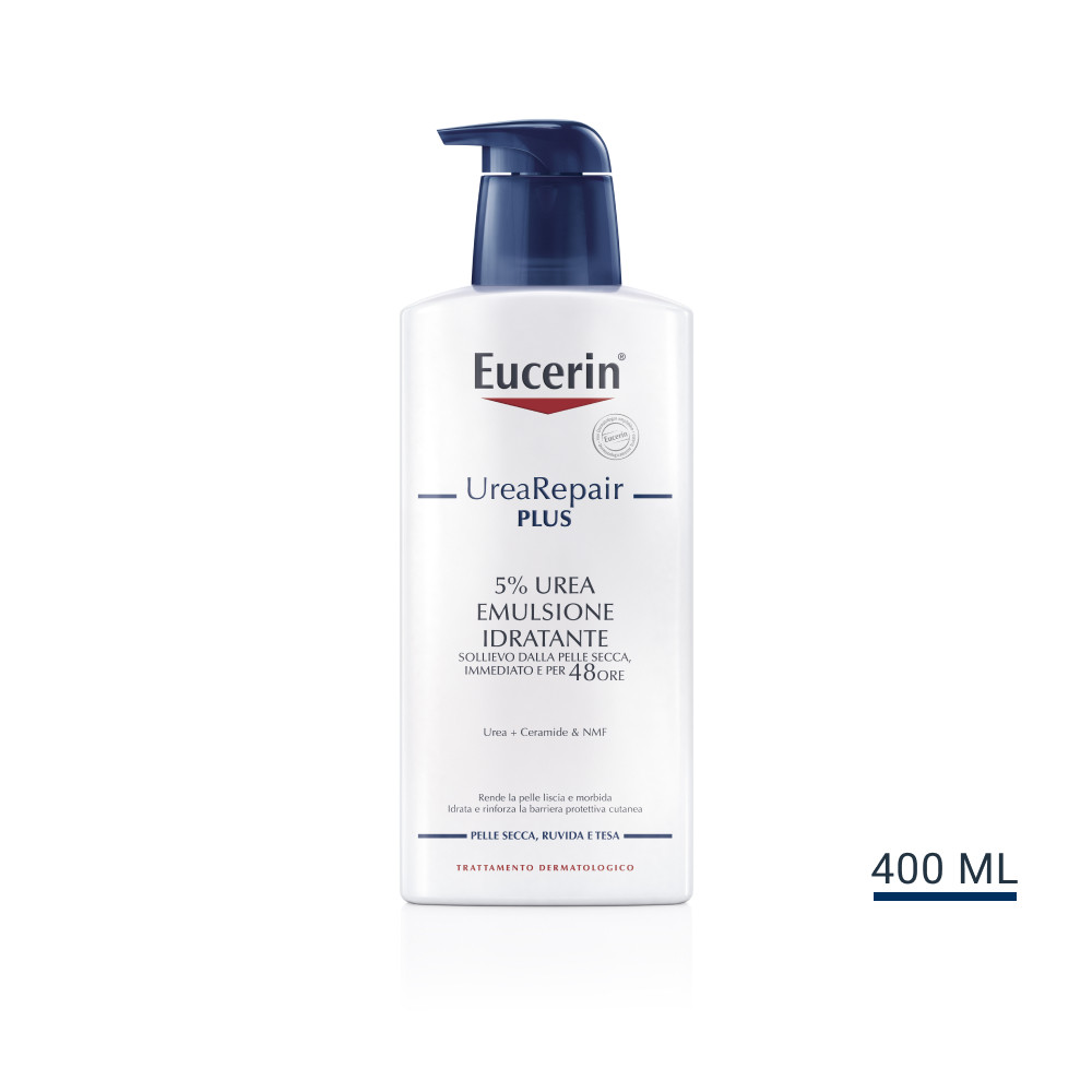 Image of Eucerin UreaRepair Plus 5% urea emulsione idratante corpo per pelle secca, tesa e ruvida 400ml cod085