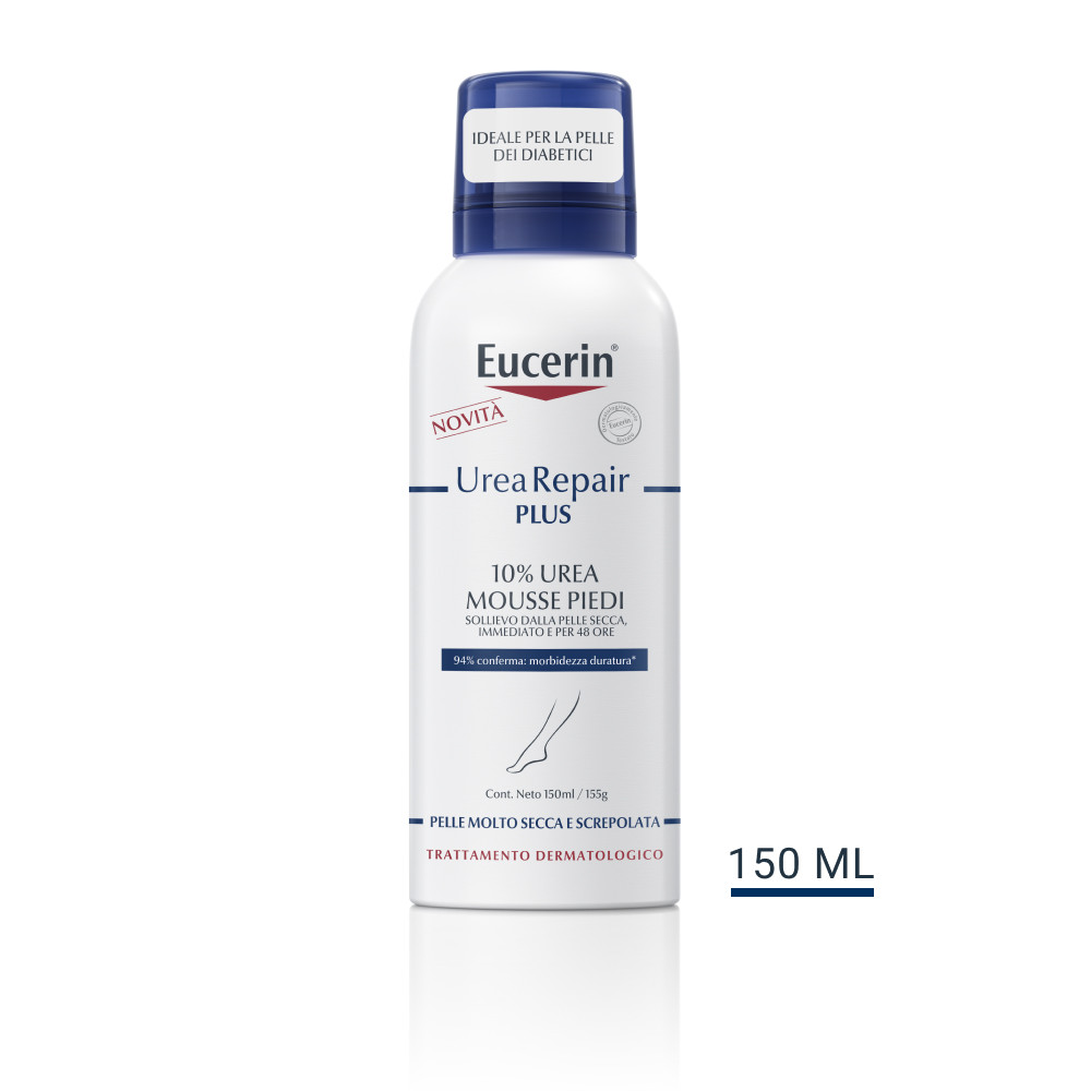 Image of Eucerin UreaRepair Plus 10% urea mousse piedi per pelle molto secca e screpolata 150ml cod085