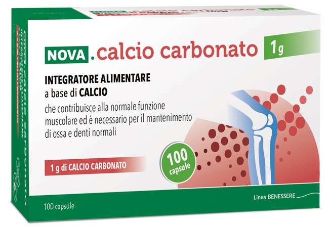 Nova calcio carbonato1g 100 capsule