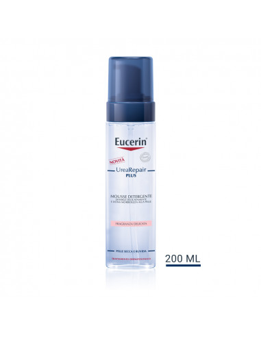 Eucerin UreaRepair Plus mousse detergente per pelle secca e ruvida 200ml