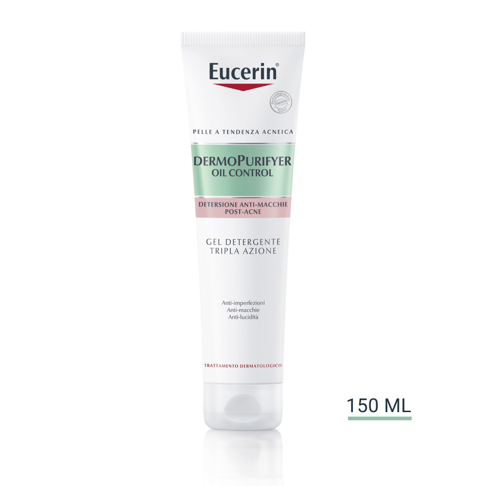 Eucerin DermoPurifyer Oil Control gel detergente tripla azione per pelle a tendenza acneica 150ml