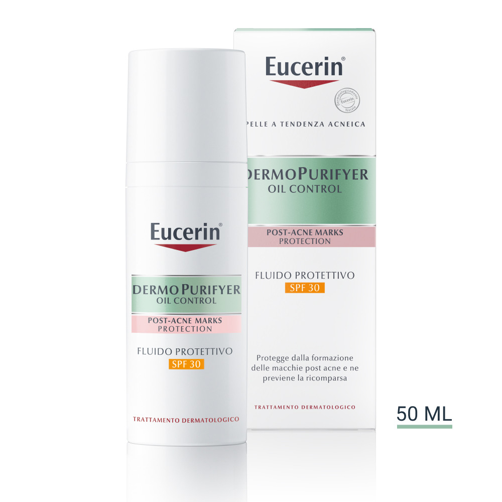 Eucerin DermoPurifyer Oil Control fluido protettivo SPF30 contro i segni dell'acne 50ml