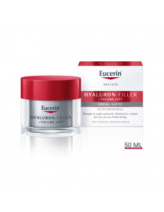 Eucerin Hyaluron-Filler +Volume-Lift crema viso notte anti-età per tutti i tipi di pelle 50ml