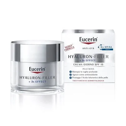Image of Eucerin Hyaluron-Filler +3x Effect crema viso giorno SPF15 anti-età per pelle secca 50ml cod085