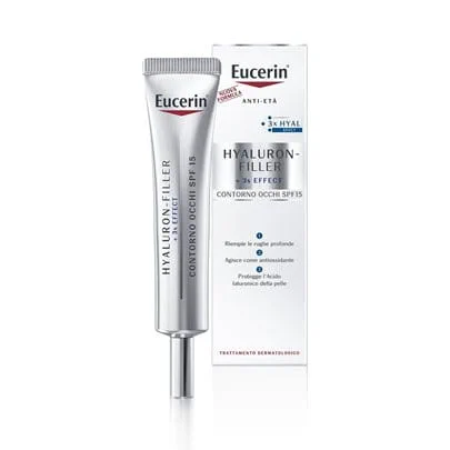 Image of Eucerin Hyaluron-Filler +3x Effect contorno occhi SPF15 per tutti i tipi di pelle 50ml cod085