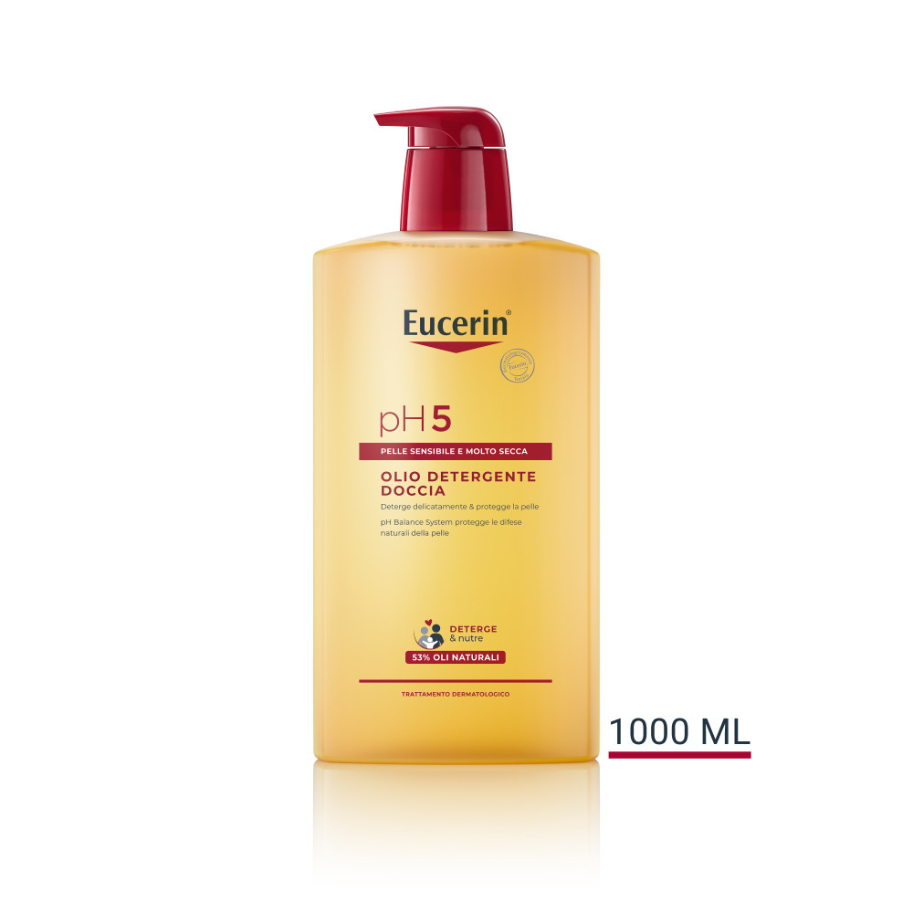 Image of Eucerin PH5 olio detergente doccia per pelle sensibile e secca 1L cod085