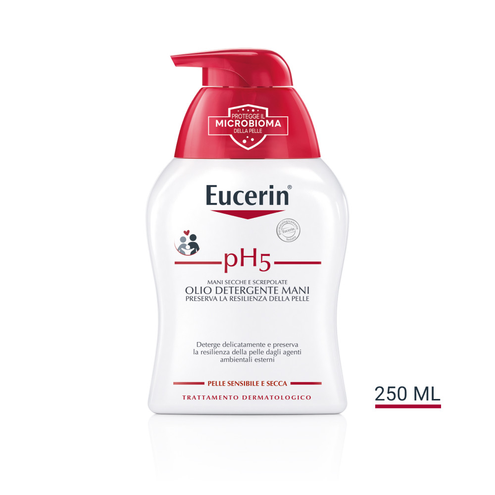 Image of Eucerin PH5 olio detergente mani per mani secche e screpolate 250ml cod085