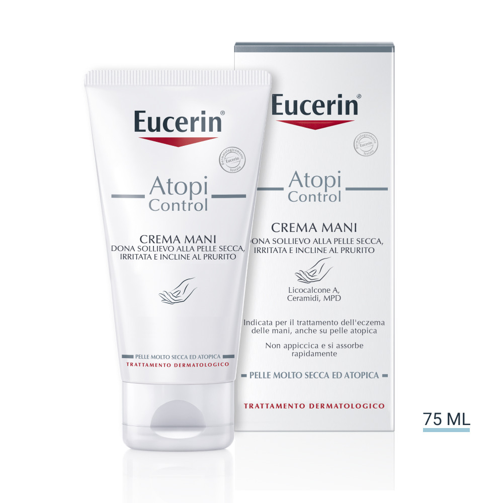 Image of Eucerin Atopi Control crema mani lenitiva per pelle secca e atopica 75ml cod085
