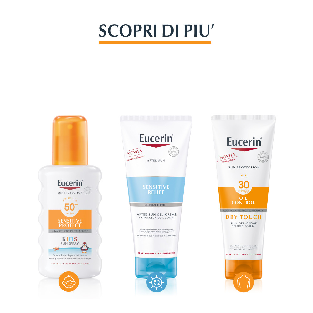 Eucerin Sun Protection Sensitive Protect Crema Viso Solare Per Pelle Sensibile SPF50+ 50Ml