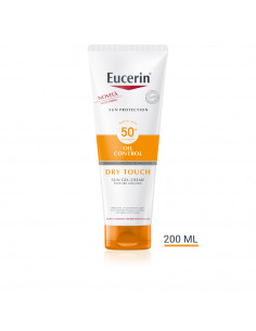 Eucerin Sun Protection Oil Control gel-crema corpo solare secco per tutti i tipi di pelle SPF50+ 200ml