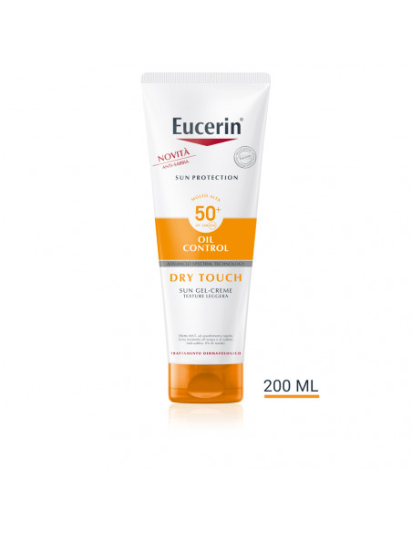 Eucerin Sun Protection Oil Control gel-crema corpo solare secco per tutti i tipi di pelle SPF50+ 200ml