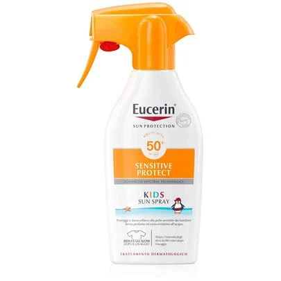 Image of Eucerin Sun Protection Sensitive Protect Kids spray corpo solare per bambino SPF50+ 250ml cod085
