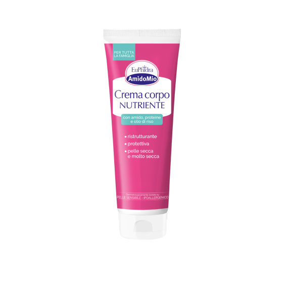Euphidra AmidoMio crema corpo nutriente e idratante per la barriera epidermica 250ml