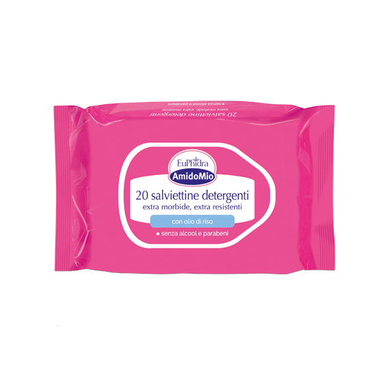 Euphidra AmidoMio salviettine detergenti umidificate ad azione emolliente e rinfrescante 72 salviettine