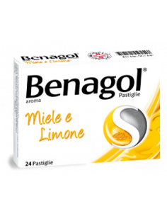 Benagol 24 pastiglie miele limone | Clubfarma