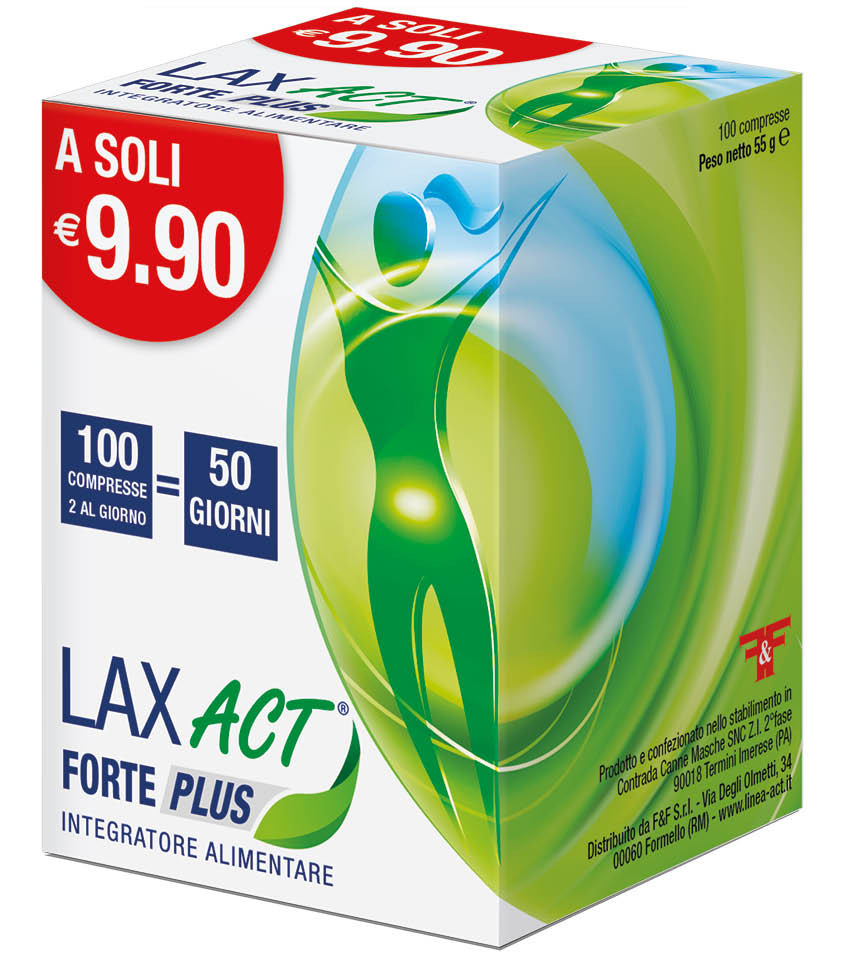 Image of Lax Act Forte Plus per la regolarità del transito intestinale 100 compresse cod085