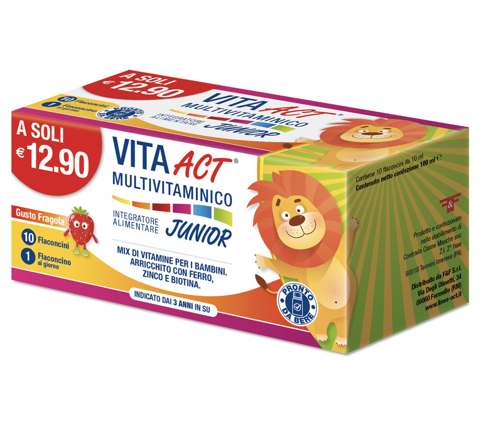 Image of Vita Act junior multivitaminico junior 10 flaconcini cod085