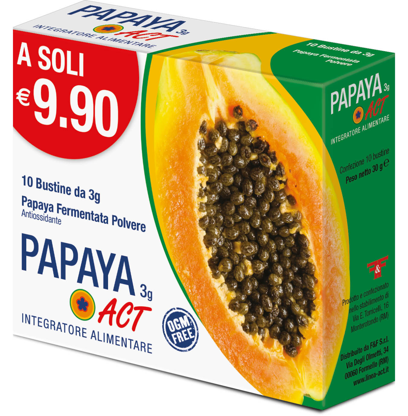 Image of Papaya Act 3g antiossidante per le difese immunitarie 10 bustine cod085