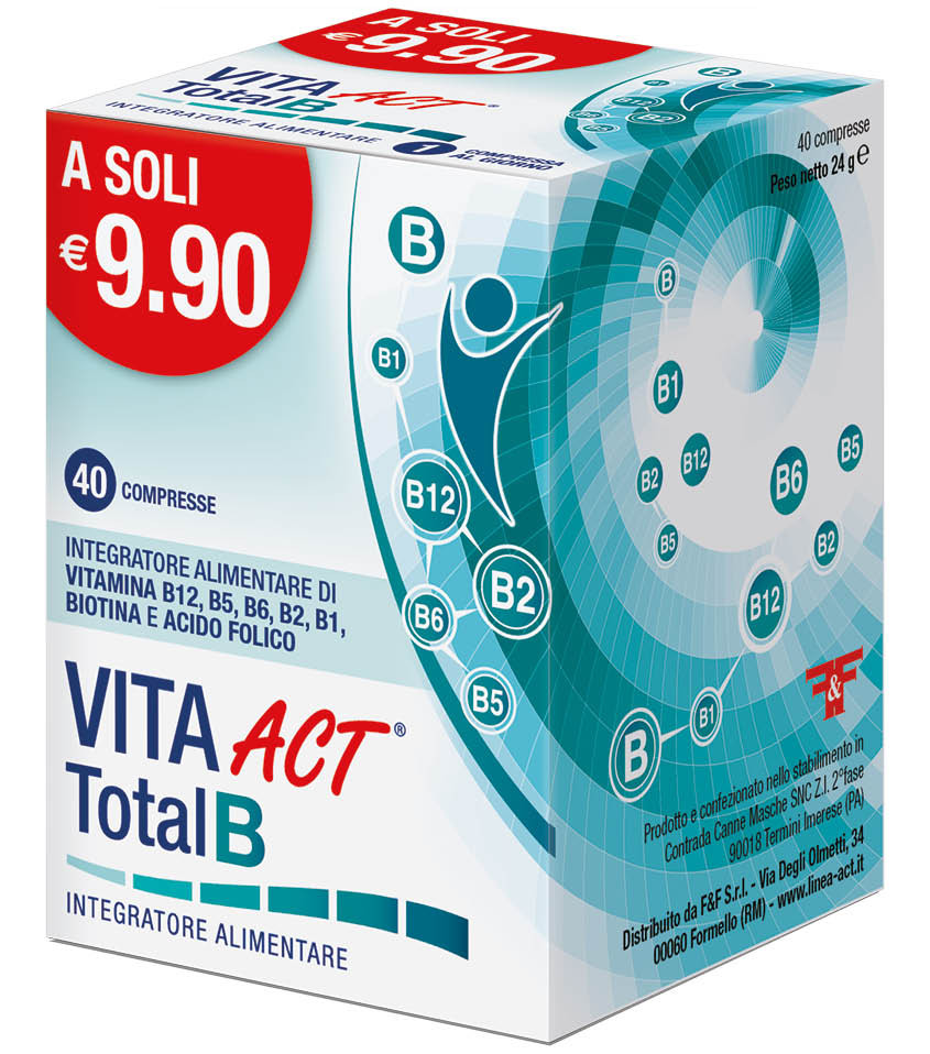 Image of Vita Act Total B per il fegato, il sistema nervoso e il metabolismo dei lipidi 40 compresse cod085