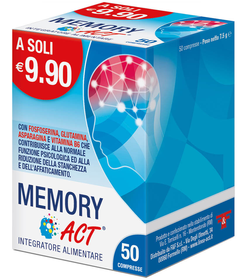 Image of Memory Act per le funzioni psicologiche e cognitive 50 compresse cod085