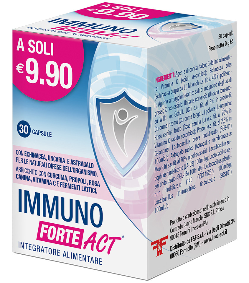 Image of Immuno Forte Act per le naturali difese immunitarie dell'organismo 30 capsule cod085