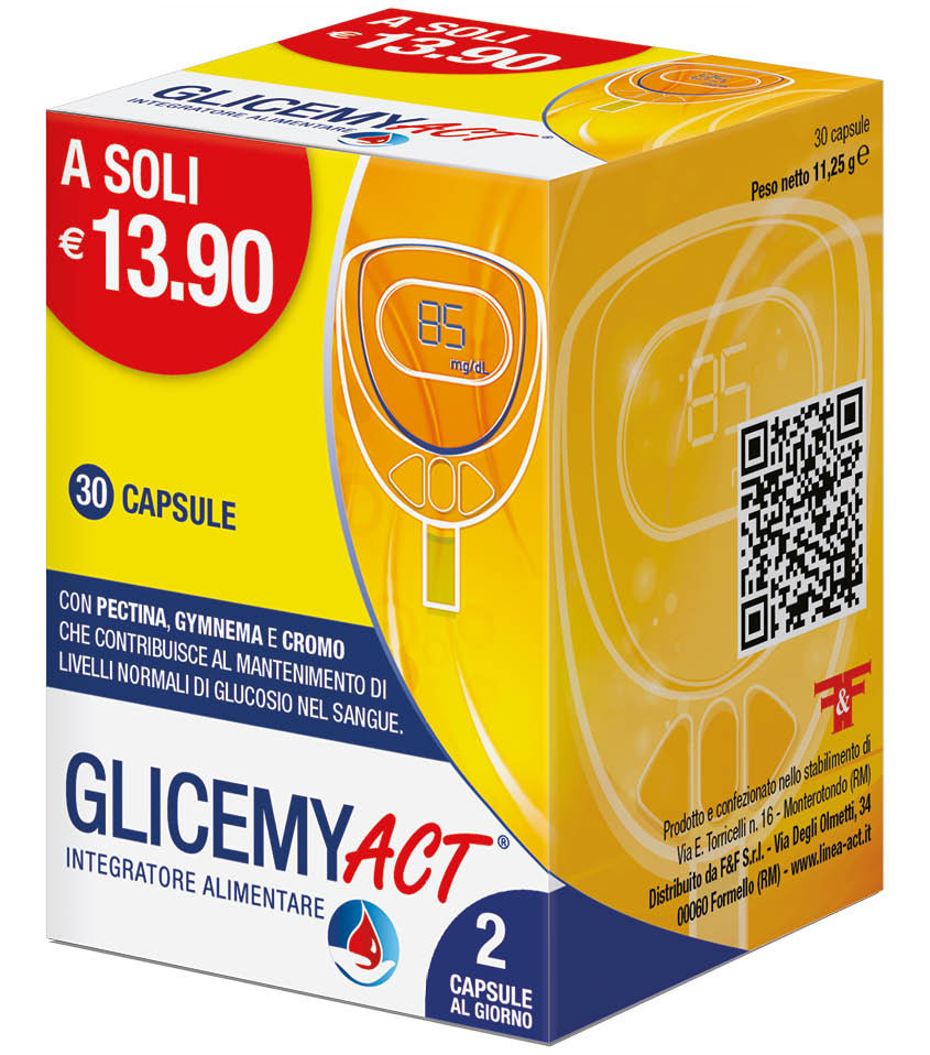 Image of Glicemy Act per il mantenimento dei normali livelli di glucosio nel sangue 30 capsule cod085
