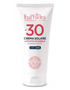 Euphidra Crema Solare Viso Anti-età invisibie SPF 30