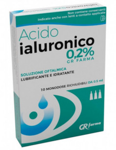 Acido ialuronico 0,2% sol oft