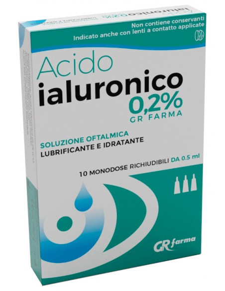 Acido ialuronico 0,2% sol oft