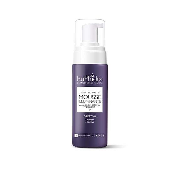 Image of Euphidra Purify No Stress mousse illuminante e purificante 175ml cod085