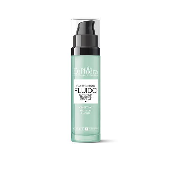 Image of Euphidra maxi idratazione fluido pantenolo e vitamina E lenitivo e antiossidante 50ml cod085