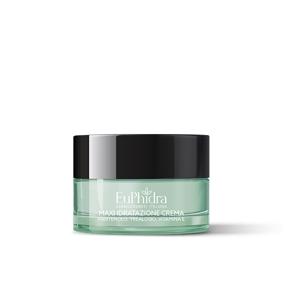 Image of Euphidra maxi idratazione crema ricca pantenolo e vitamina E nutriente e protettiva 50ml cod085