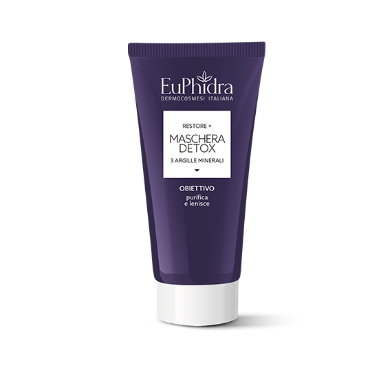 Image of Euphidra Restore+ maschera detox 3 argille minerali purificante 75ml cod085