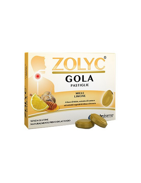 Zolyc gola miele/limone 36 pastiglie