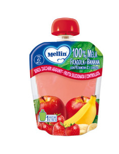 Mellin 100% mela fragola banan
