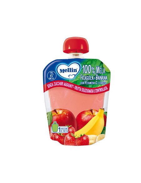 Mellin 100% mela fragola banan