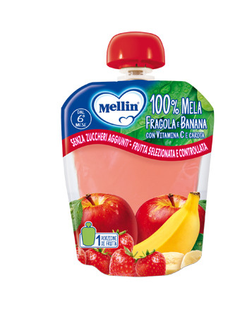 Mellin 100% mela fragola banan