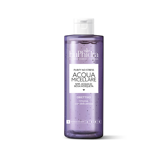 Image of Euphidra Purify No Stress acqua micellare struccante e idratante 200ml cod085