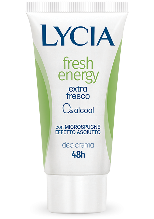 Lycia Fresh Energy crema deodorante 48h Aloe e Bergamotto 30ml