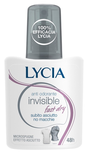 Lycia Invisible Fast Dry vapo no gas deodorante 48h anti macchie 75ml