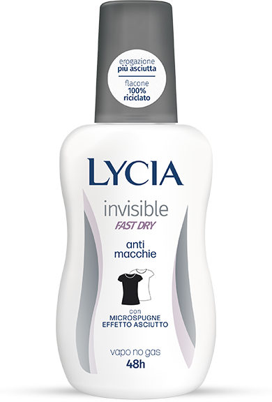 Lycia Invisible Fast Dry vapo no gas deodorante anti macchie 75ml