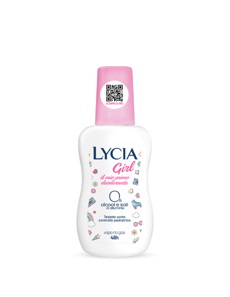 Lycia Girl no gas deodorante 48h per le prime sudorazioni 75ml